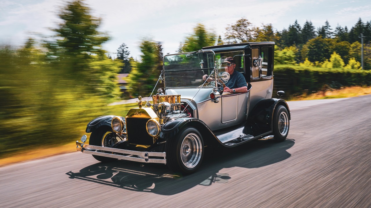 Still from The Model K film, a handcrafted automobile